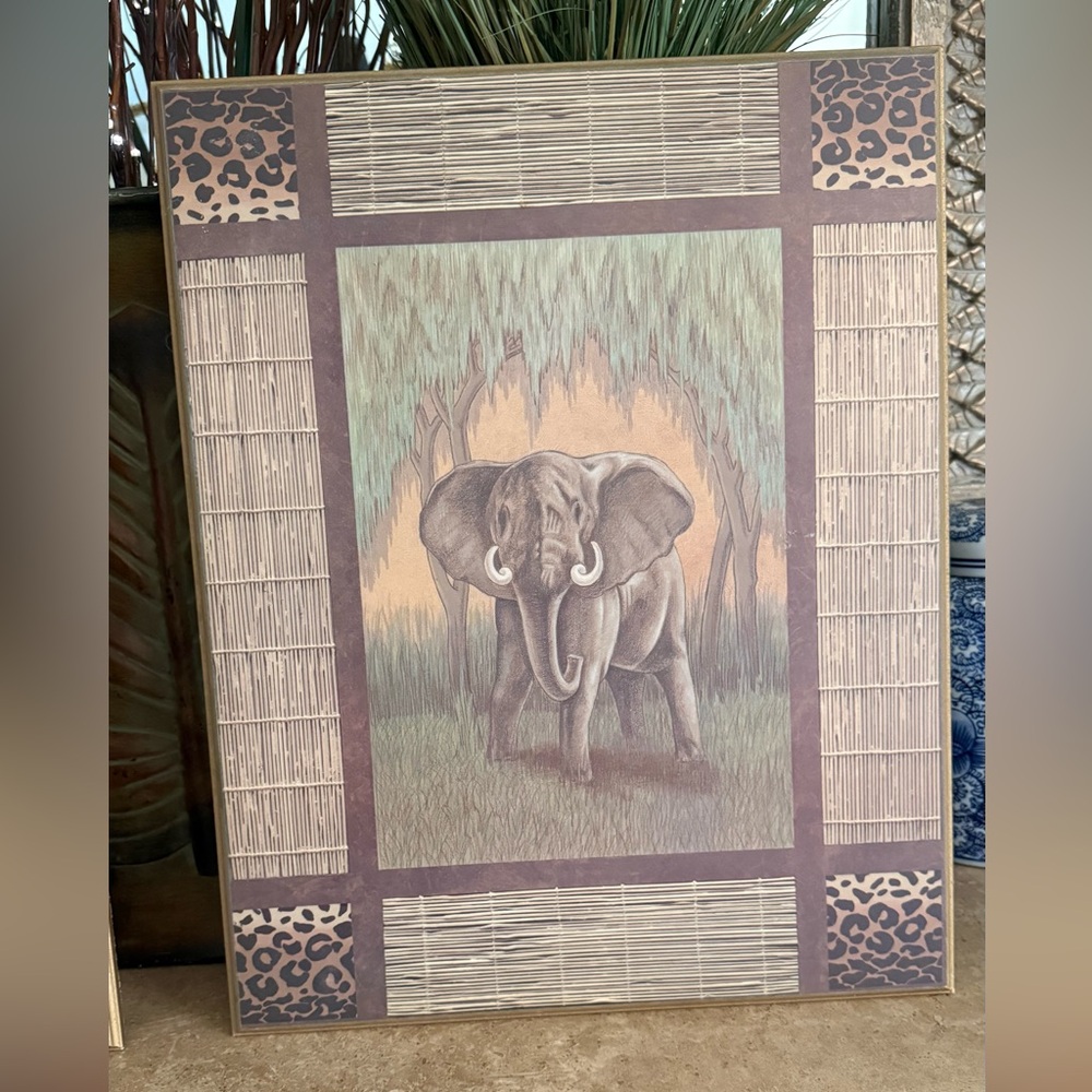 Global Safari Elephant Wall Art